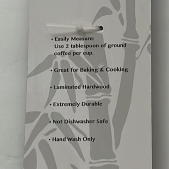 NWT Island Bamboo 9" Peacock Pakkawood 2 in 1 Double Sided Measuring Spoon - Picture 5 of 5